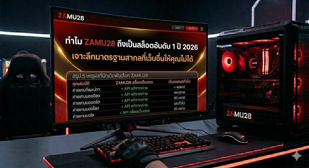 ทำไม ZAMU28 ถึงเป็นอันดับ 1 ในใจนักปั่นสล็อตไทย